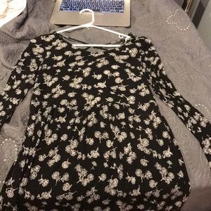 Forever 21 black and white floral dress